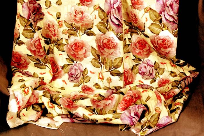 100% GIZA voile butta fabrics digital print width - 58''